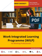 Work Integrated Learning Programme (WILP) : For Working Professionals