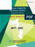 Produk Domestik Regional Bruto Kabupaten Katingan Menurut Pengeluaran 2017-2021