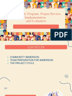 Community Program Project Review Implementation and Evaluation