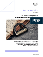 Focus Tecnico - Direttiva Macchine Il Metodo Valutazione Dei Rischi 1.0 2014 Estratto