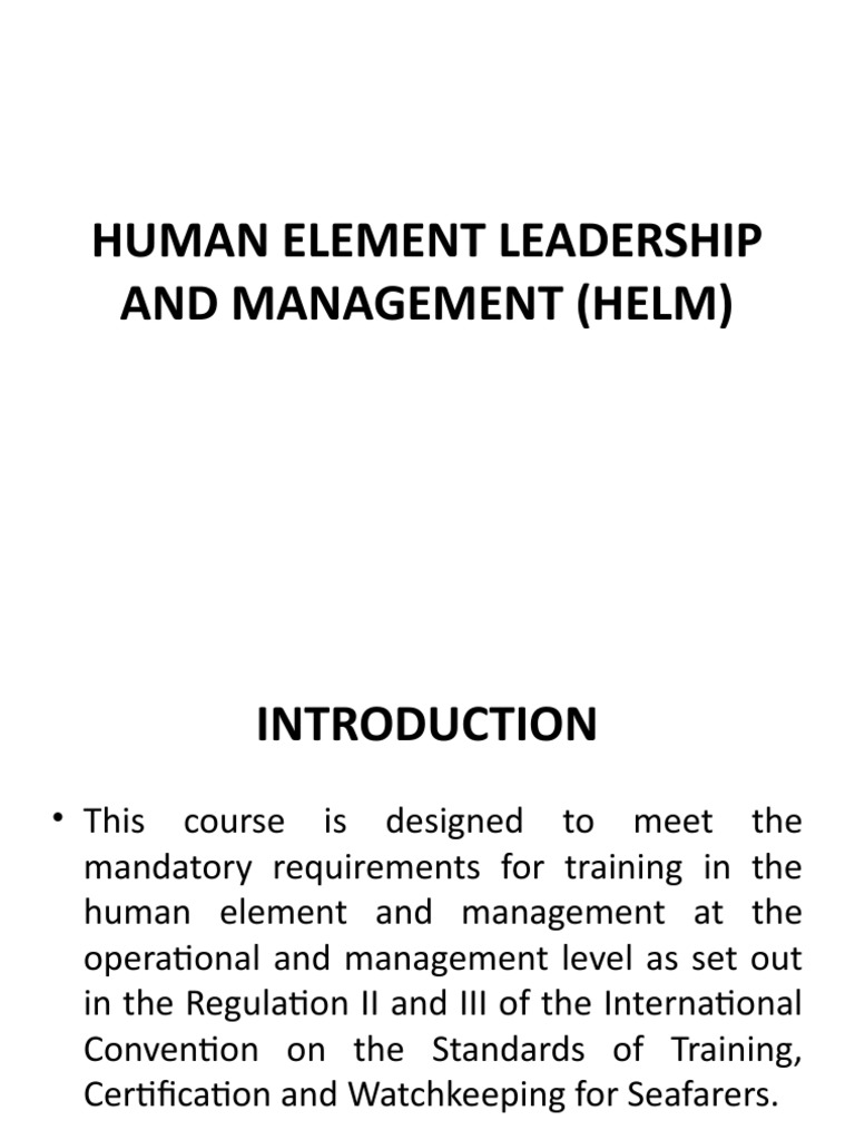 Human Element Leadership and Management (Helm) | Download Free PDF ...