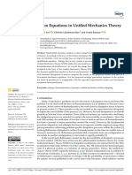 Dynamic Equilibrium Equations in Unified Mechanics Theory