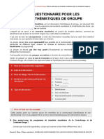 2 - 3 - 1 SPD - Modèle de Questionnaire Pour Les Discussions Thématiques de Groupe