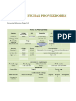 Ficha de Proveedores