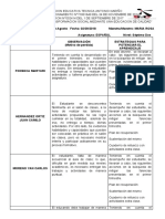 Acta de Comision Nivel Séptimo Dos, Séptimo Tres, Octavos y Noveno Uno. Área Español