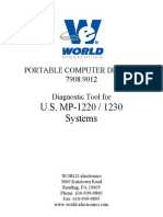 U.S. MP-1220 / 1230 Systems: Portable Computer Display 7908.9012 Diagnostic Tool For