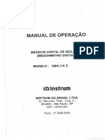 Manual de Operação - Megohmetro Digital DMG 5 K S