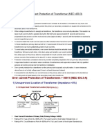 Abstract of Over Current Protection of Transformer (NEC 450.3)