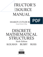 Instructor'S Resource Manual: Kolman Busby Ross