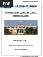 M.I.E.T. Engineering College: Department of Computer Science and Engineering