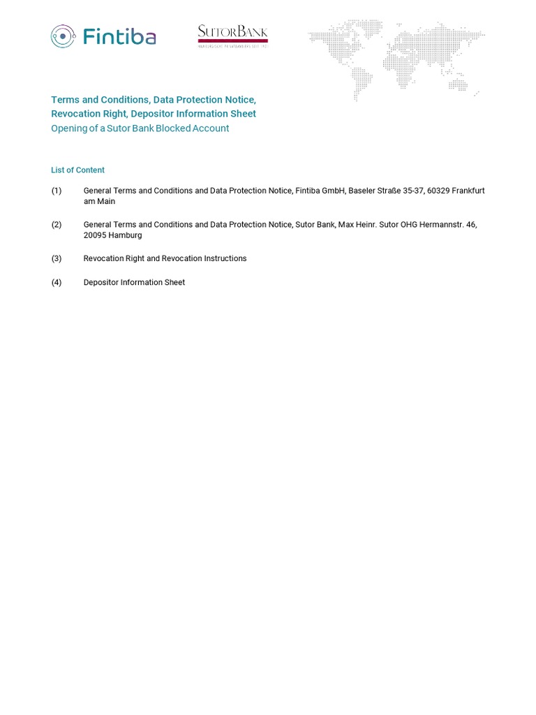 Agreement Terms Revocation Blocked Account PDF