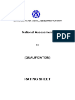 TESDA ORGANIC AGRICULTURE ASSESSMENT SHEET