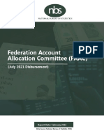 Federation Account Allocation Committee (FAAC) : (July 2021 Disbursement)