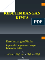 Pertemuan 14 Kesetimbangan Kimia