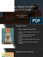 Mughal, Rajput, Maratha Ideas of The State