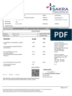 Department of Laboratory Services - Laboratory: Biological Reference Interval Unit Result Parameter