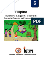 Filipino 6 - Q3 - Mod6 - Pag Uulat Sa Napanood V4