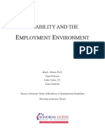 Isability and The Mployment Nvironment