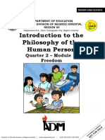 Introduction To The Philosophy of The Human Person: Quarter 2 - Module 1: Freedom