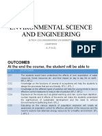 Environmental Science and Engineering: B.Tech Civl Engineering Viii Semester J.Karthick A. P (S.G)