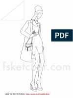 Cheetah Print Free Fashion Drawing Template 1