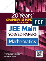 Arihant 20 Years Chapterwise Topicwise JEE Main Solved Papers Mathematics-1