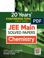 Arihant 20 Years Chapterwise Topicwise JEE Main Solved Papers Chemistry