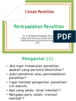 Modul 4-Metode Penelitian - Permasalahan Penelitian