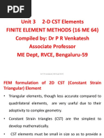 Unit 3 2-D CST Element