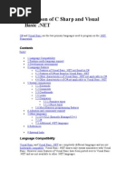 Comparison of C Sharp and Visual Basic