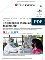 The Need For Moral and Ethical Leadership