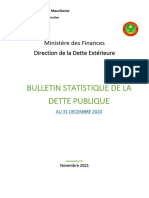 Bulletin Statistique de la dette publique 2021