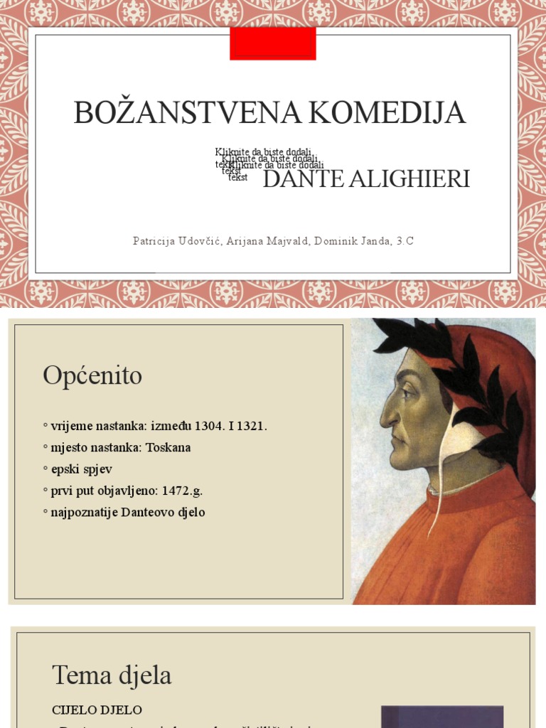 Božanstvena Komedija-1 | PDF