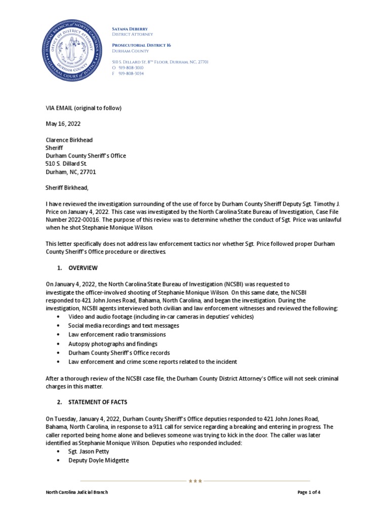 Officer Involved Shooting - 1-4-2022 | PDF | Graham V. Connor | Crime