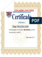 Certificado Ingles Latinoamericanaos