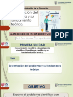 Sesión 4 - Sustentación Del Problema y Su Fundamento Teó