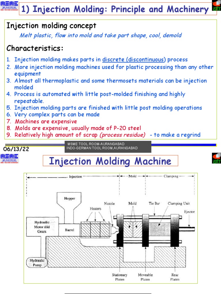 Introduction to Injection Molding Machines | PDF | Casting ...