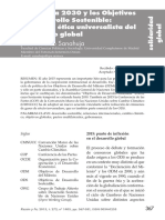 La Agenda 2030 y Los Objetivos de Desarrollo Sostenible - Hacia Una Ética Universalista Del Desarrollo Global.