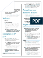 Resumo de conceitos matemáticos