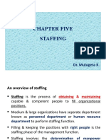 Chapter Five Staffing: Dr. Mulugeta K