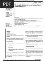 ABNT NBR 8402 Escrita Desenho Técnico Procedimento
