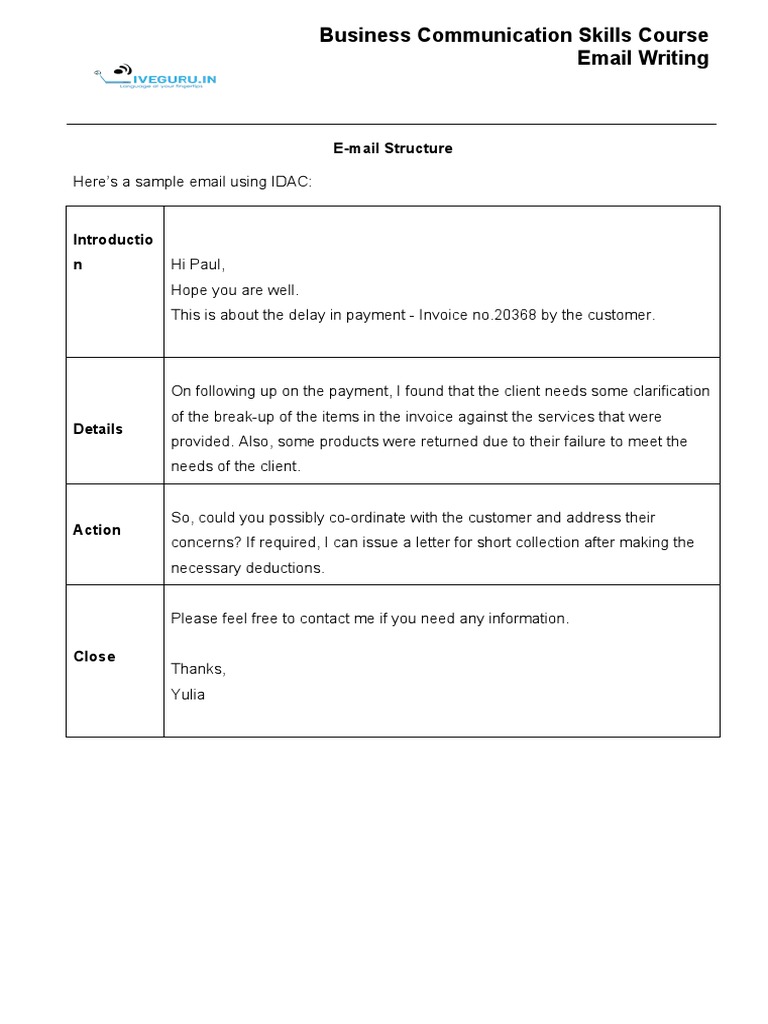 E-Mail Structure and Language | PDF | Communication