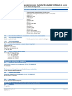 Lyophilized or Dried Biological Material Preparations SDS - Spanish Latin American