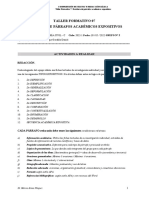 Taller Formativo 07 Escritura de Párrafos Académicos Expositivos