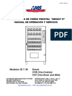 Manual de operación y servicio de expendedora de vidrio frontal AMS Sensit II