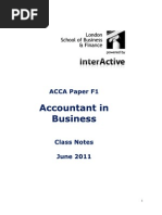Acca f1 Notes