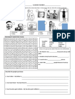 Personality Adjectives Puzzle