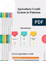 Agriculture Credit System in Pakistan