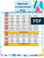 Horario Consuelo de Escorcia 2022