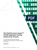 Forrester Total Economic Impact of SAP Application Testing Solutions by Tricentis